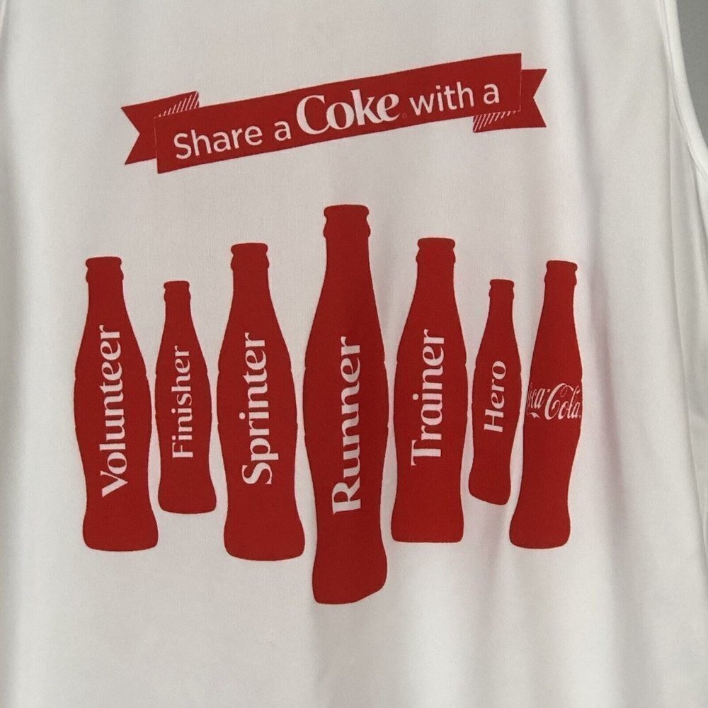 Coca Cola Peachtree Road Race Sleeveless Shirt Sz Small Runner Trainer Volunteer
